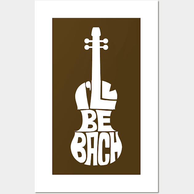 I'll be bach white Wall Art by Seanings